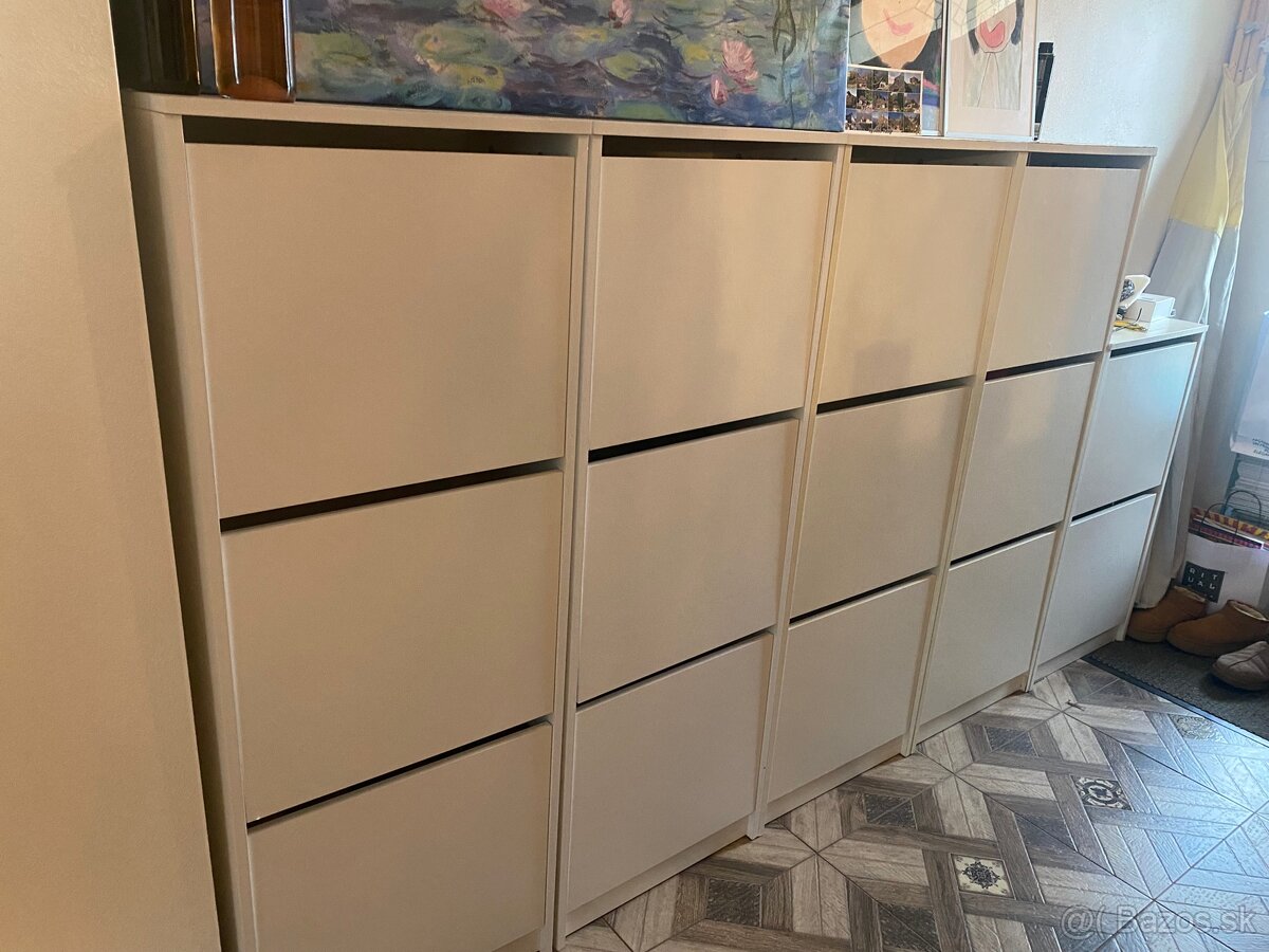 Predám IKEA BISSA skrinky na topánky