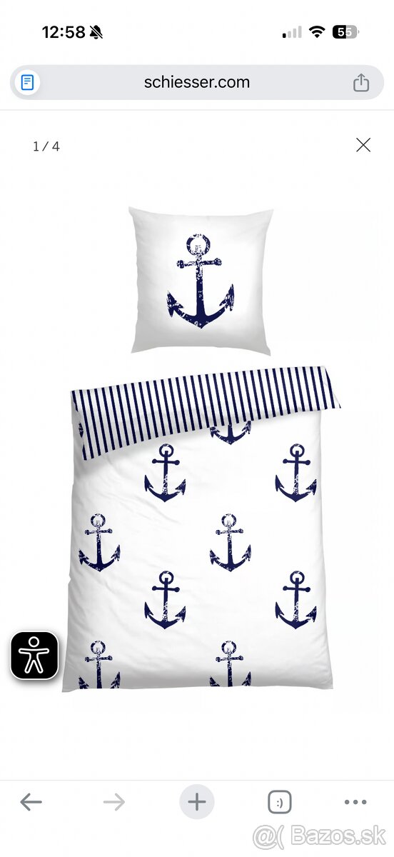 Nová obojstranná posteľná bielizeň – Schiesser