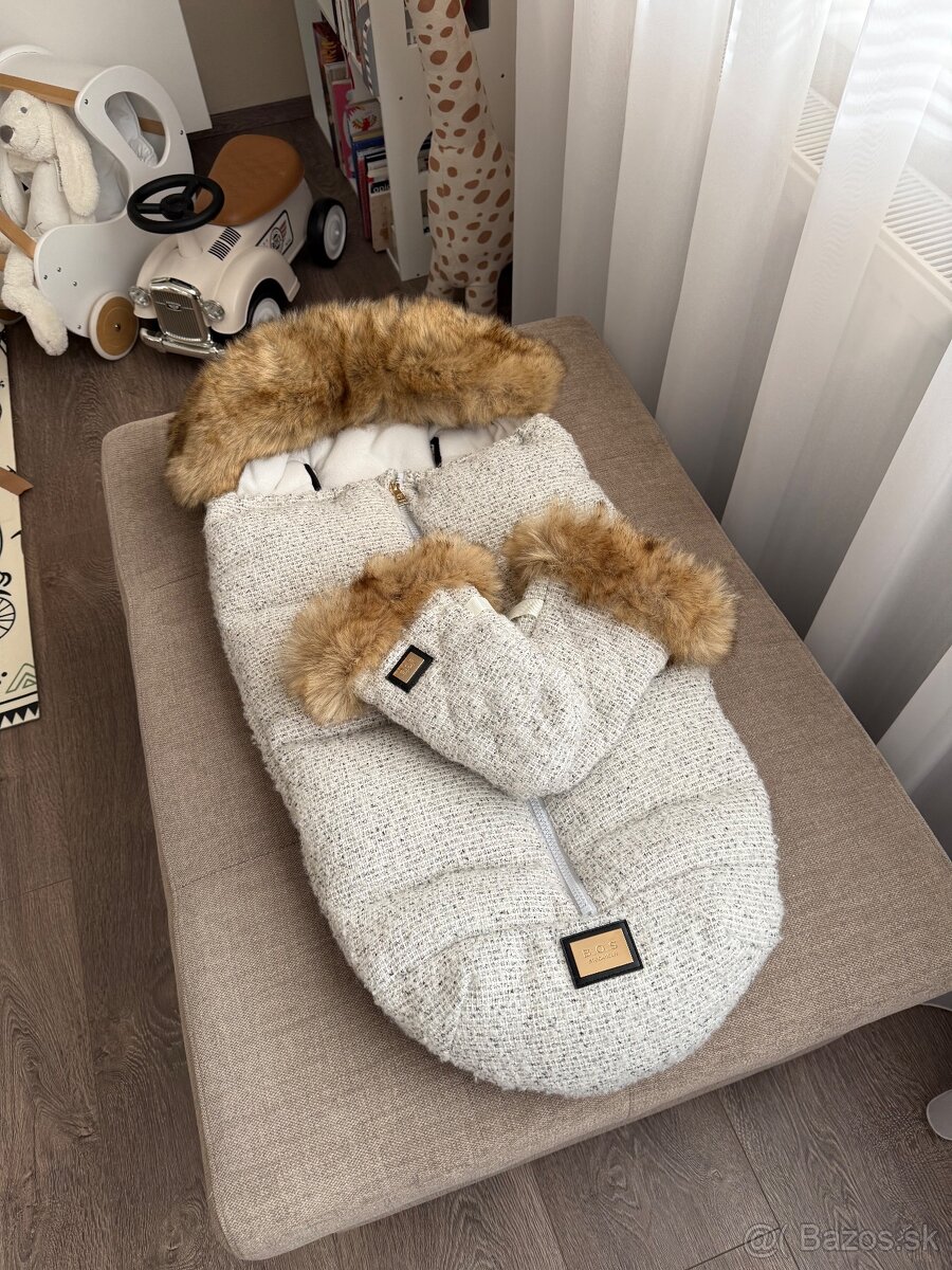 Fusak a rukavice - Bjällra of Sweden Grey Tweed Premium