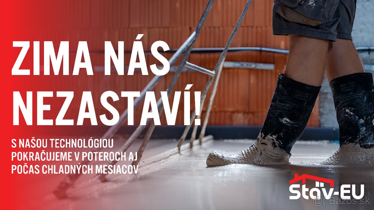 Realizujeme anhydritové potery v okrese Gelnica