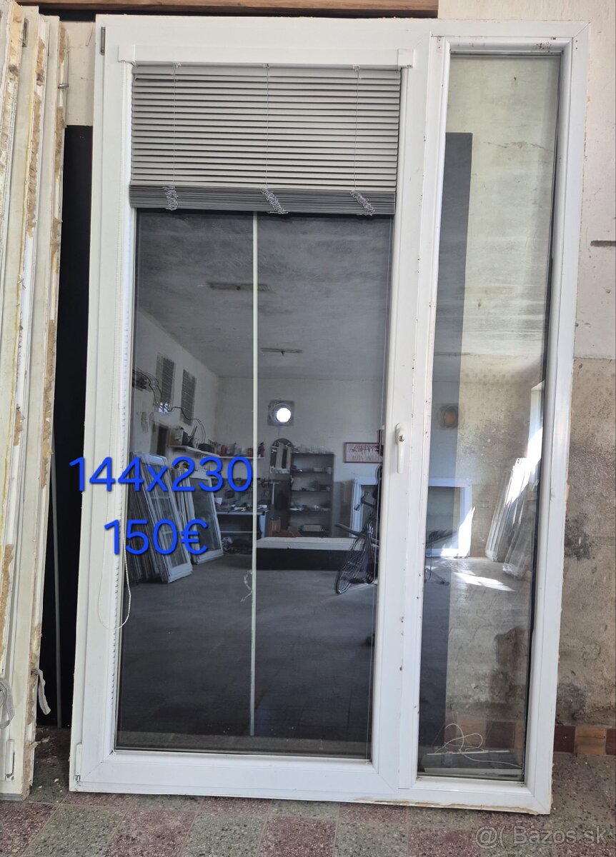 Terasové plastové dvere 144x230