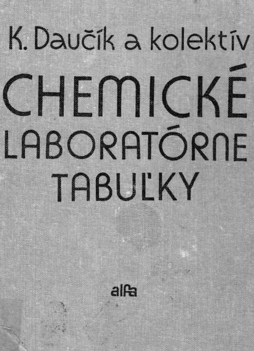 K.Daučík - Chemické laboratórne tabuľky