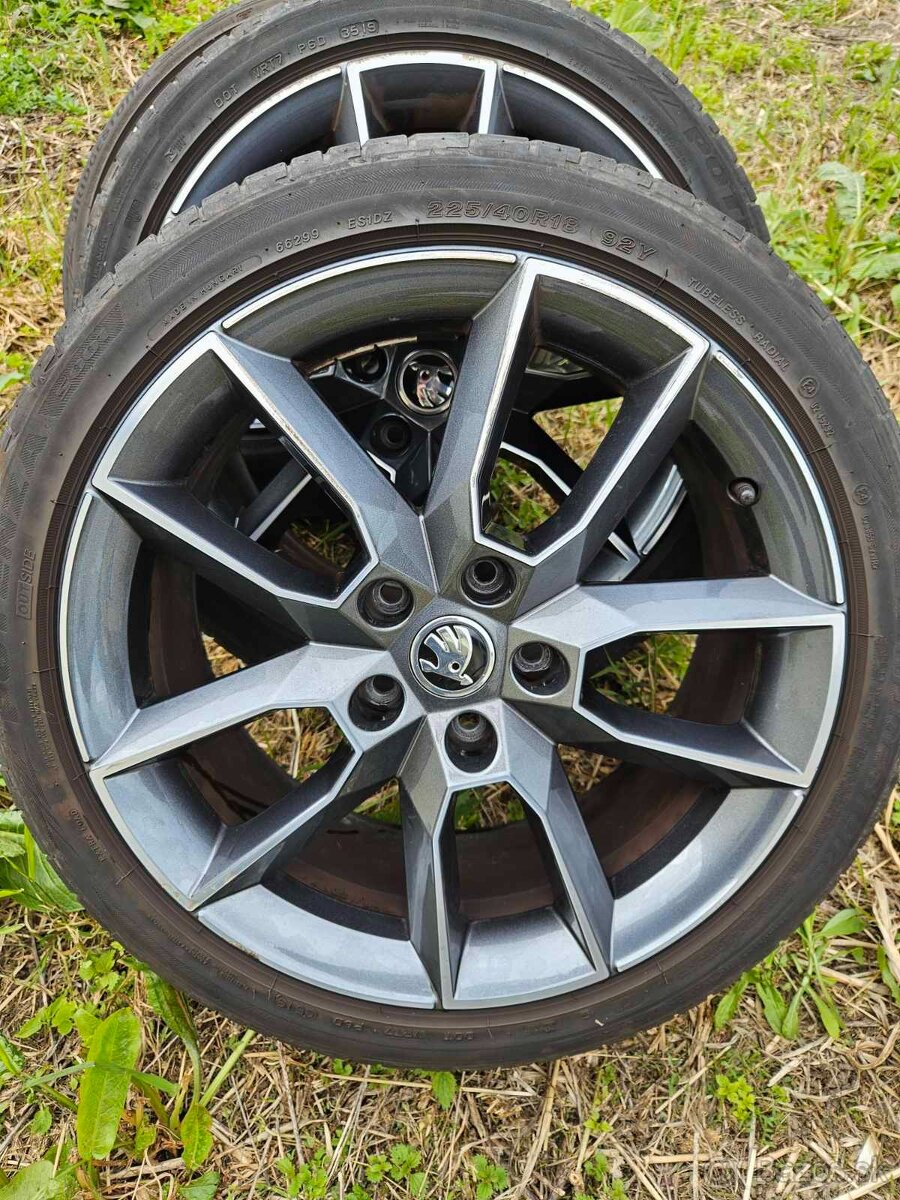 Predám elektróny Škoda Octavia 3 RS Gemini 5x112 r18 7.5J ET