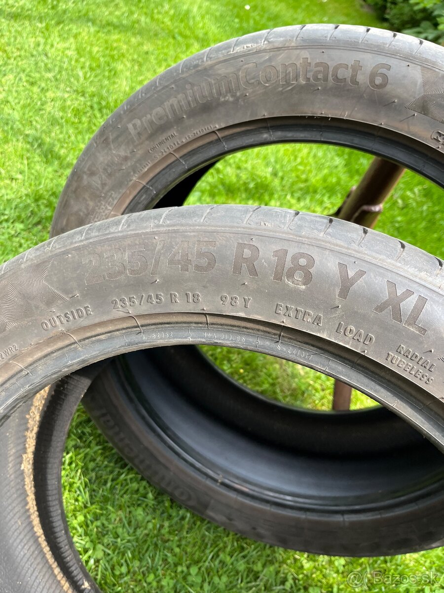 235/45r18 Continental. Letné