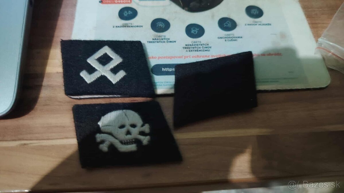 Predám repro lícové nášivky na Waffen SS Princ Eugen