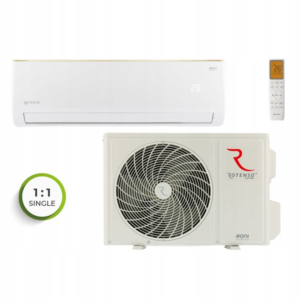 Na predaj – Klimatizácia ROTENSO Roni X 3,4 kW s Wi‑Fi