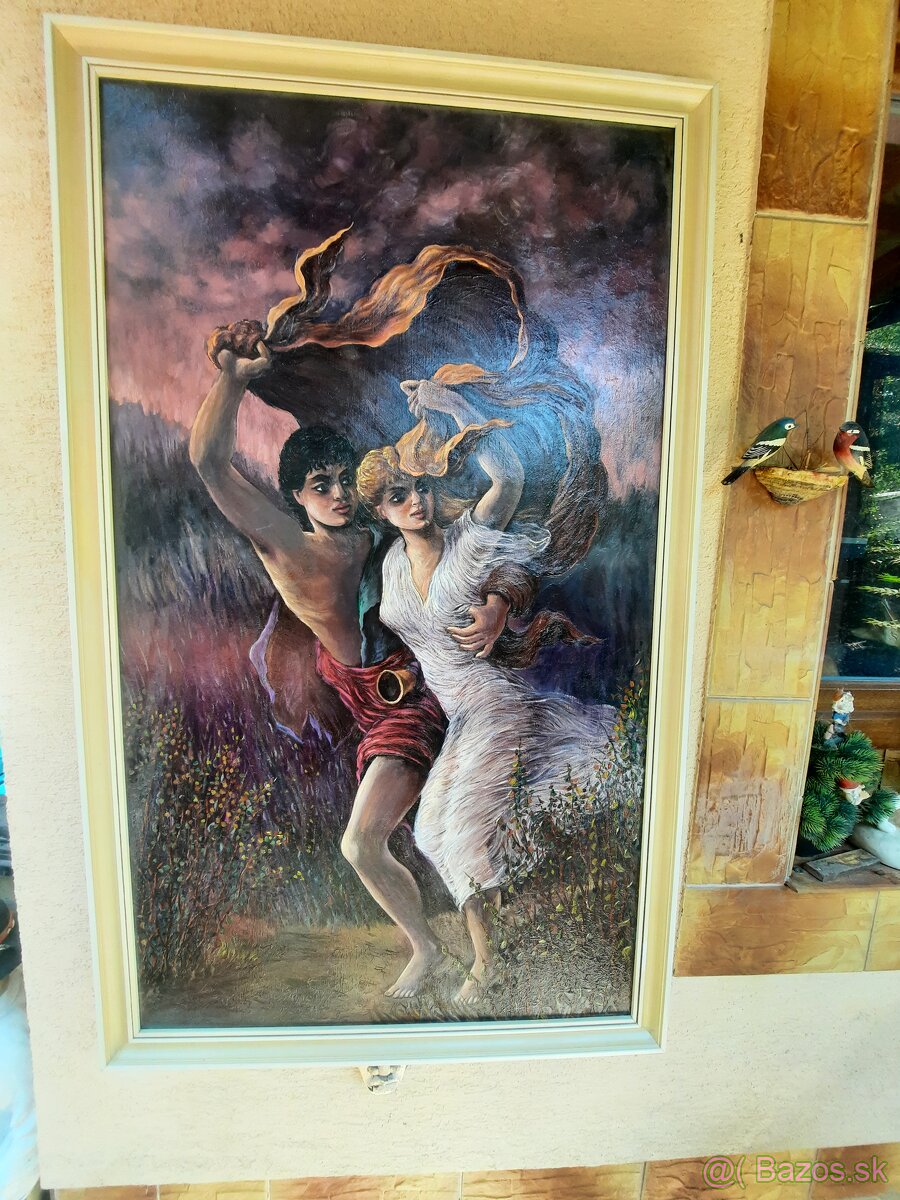 Obraz maľba Kornel Smržik Tristan a Izolda