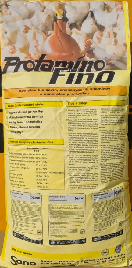 Zmes šrotov pre brojlerove kurčatá, sano fino