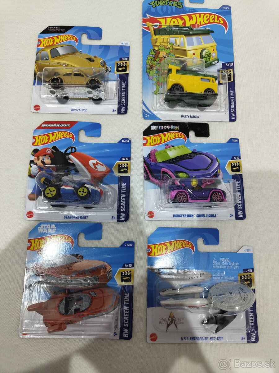 Hot Wheels SCREEN TIME Kolekcia