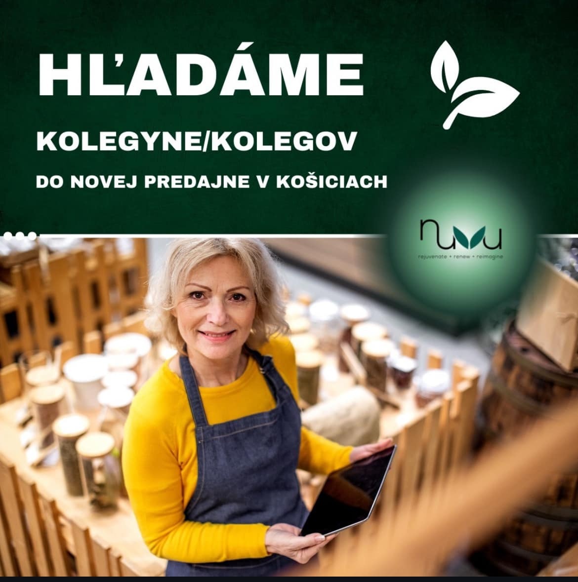 Obchodný asistent - Nuyu,zdravé potraviny