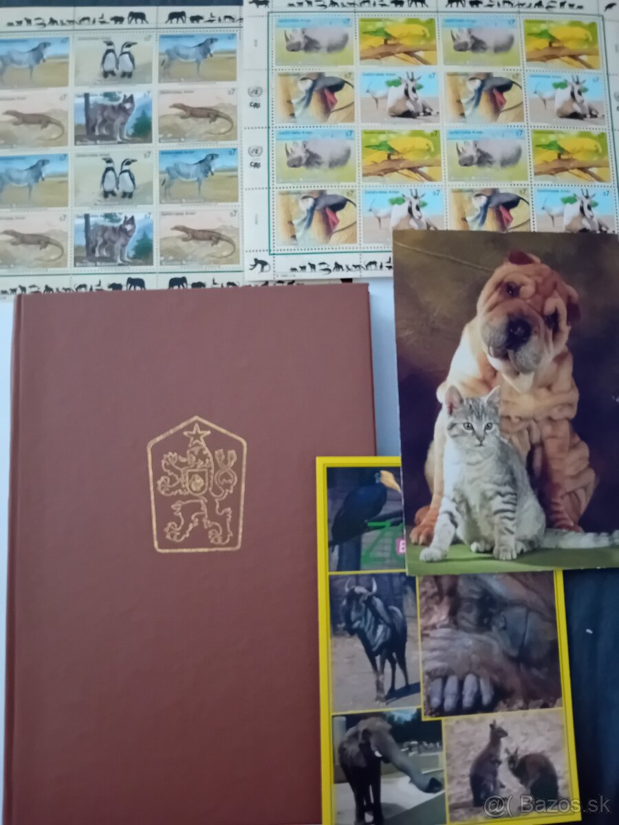 Známky v albume fauna