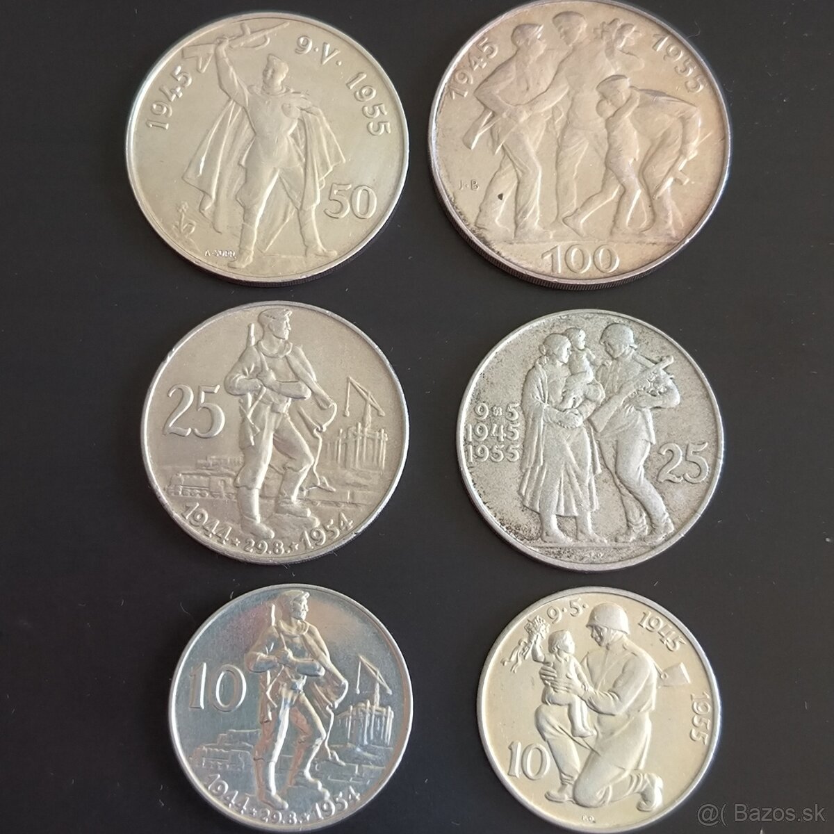 Strieborné mince - Československo - Kčs - koruna