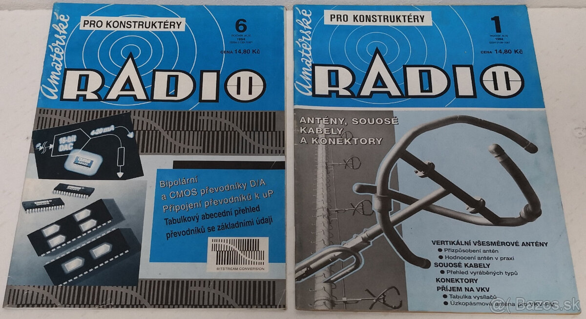 Amatérske rádio Ročník 1994, 2ks