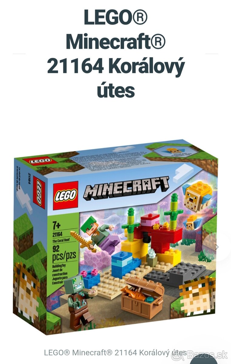 Lego Minecraft - Korálový útes