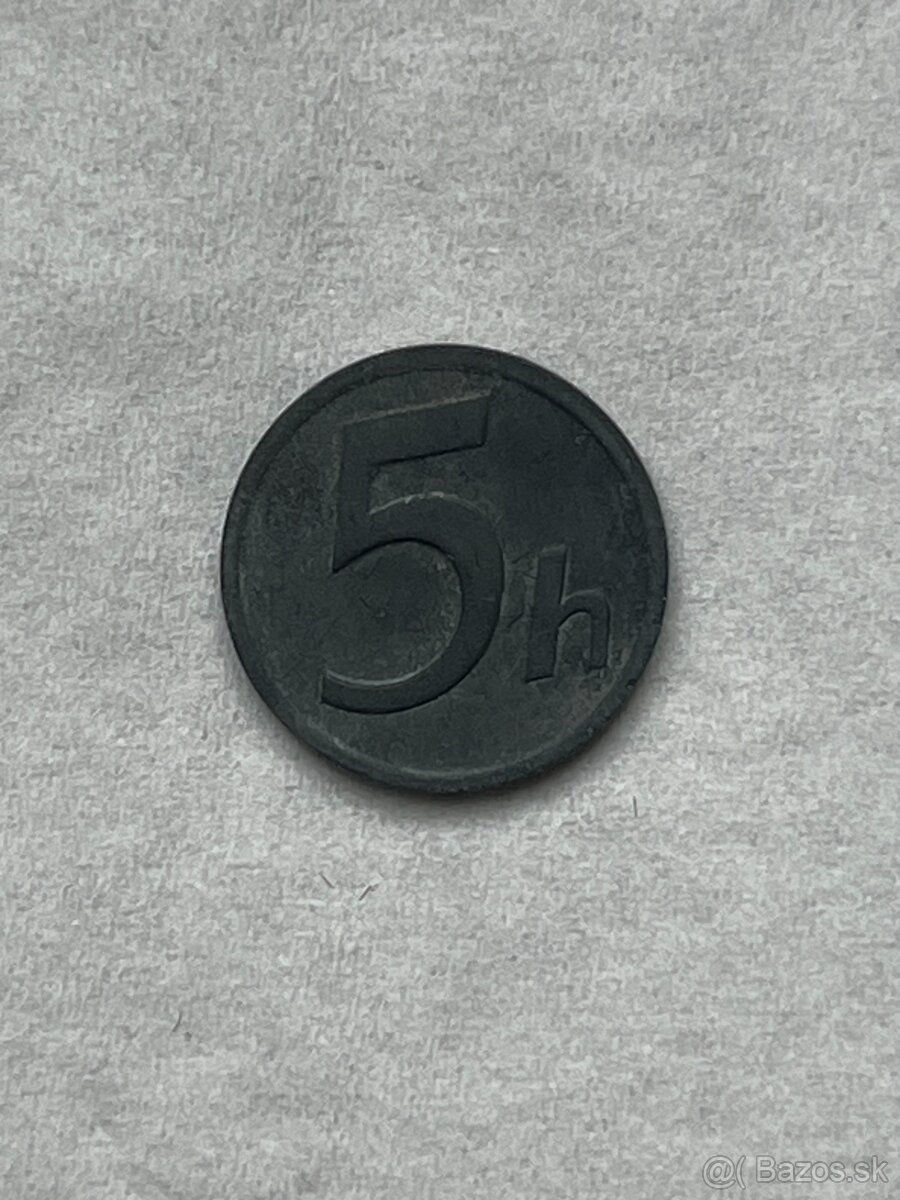 5 halier 1942 Slovenská republika