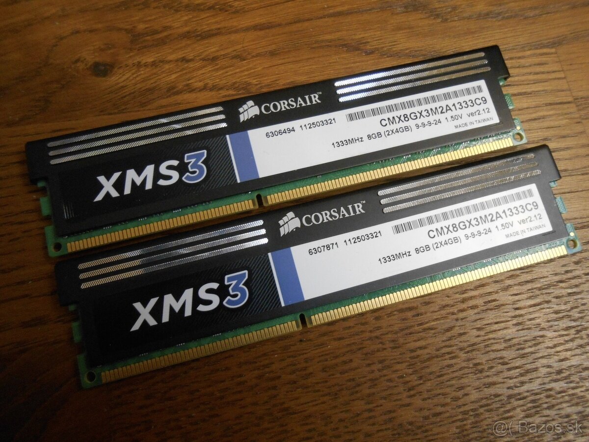 8GB RAM (2x4GB kit) Corsair