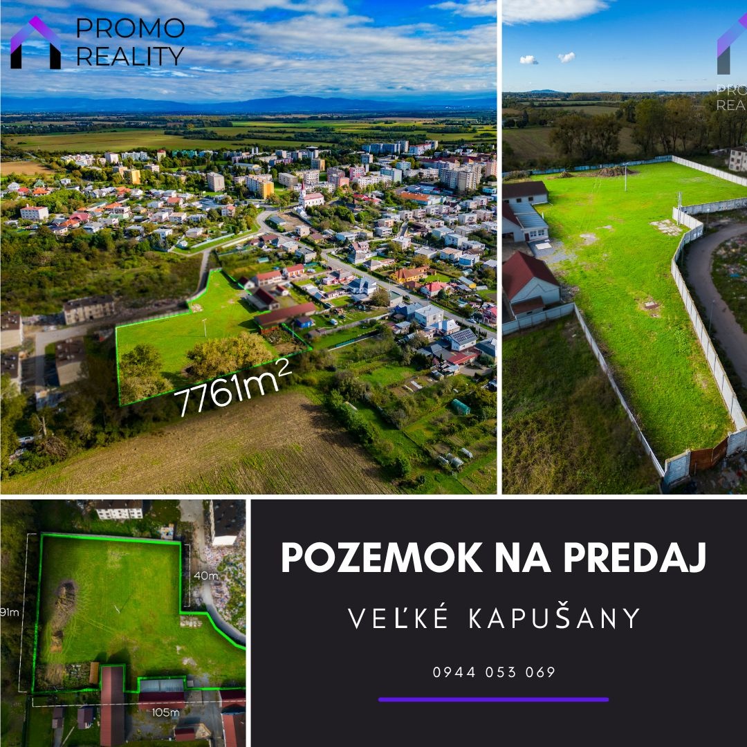 Veľký slnečný pozemok na predaj - Veľké Kapušany