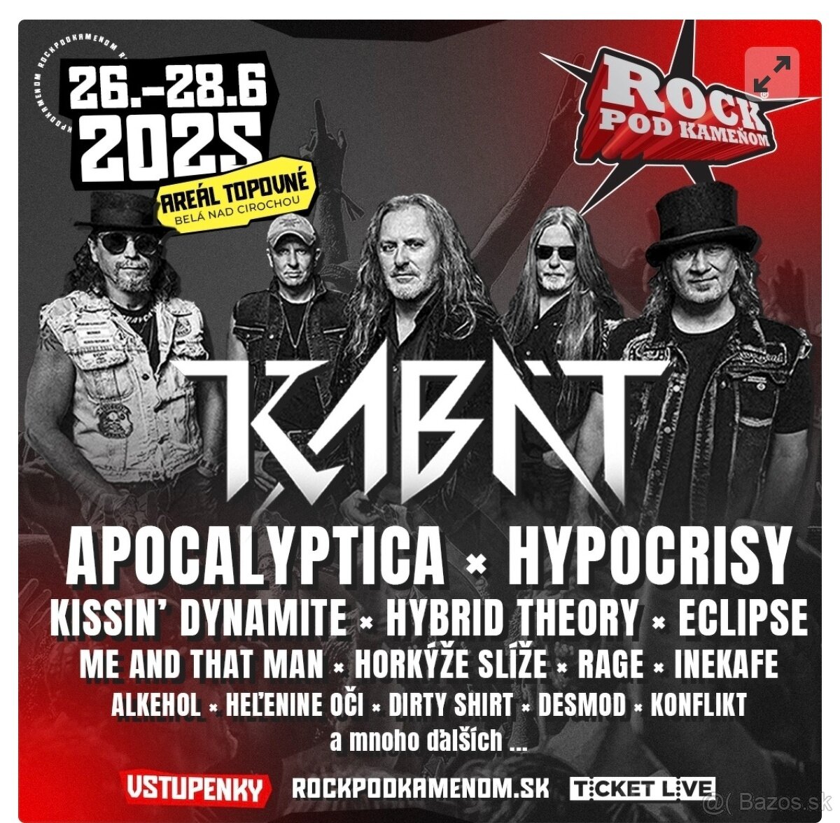 Rock pod kameňom