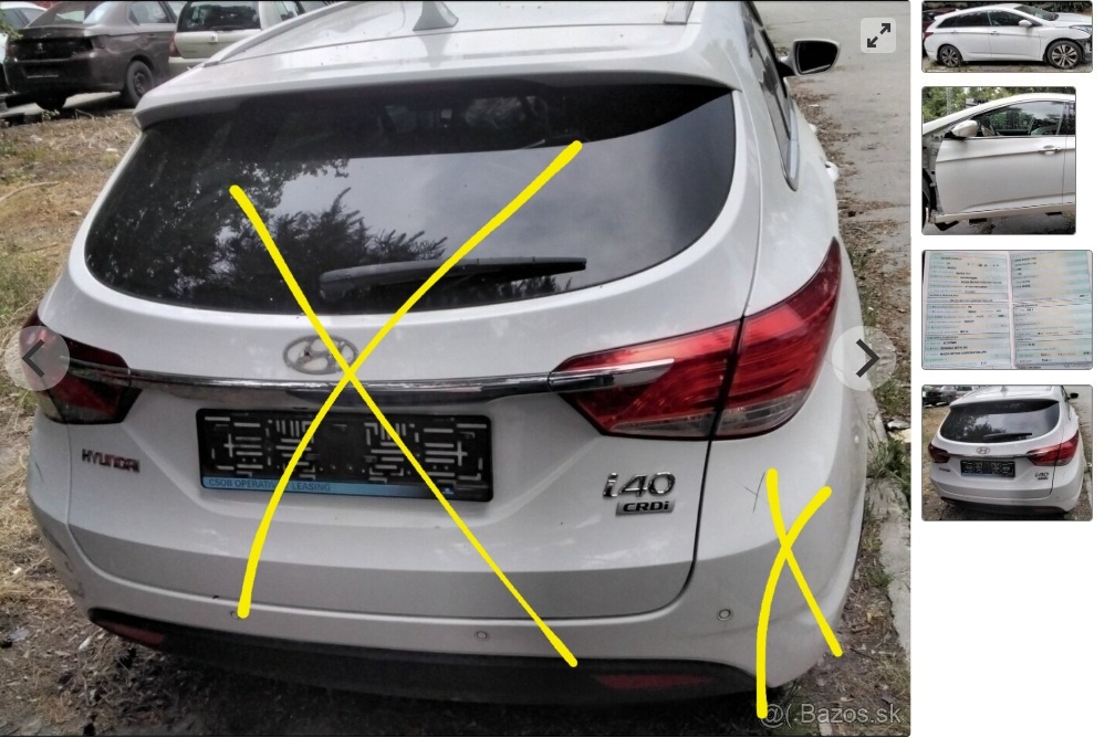 predám DVERE HYUNDAI i40 CW 1.7 CRDi 2015 DVERE, 0445110411