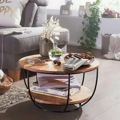 Konferenčný stolík akacia 60 cm š úložným priestorom
