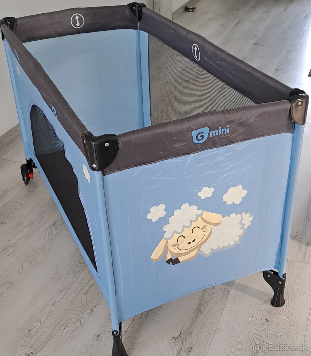Deská cestovná postielka G-mini Nyja modrá