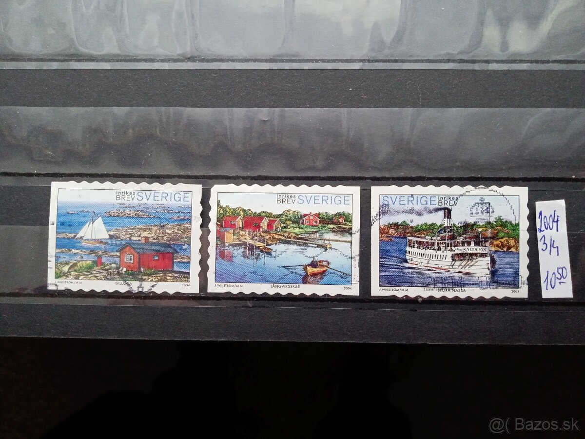 Poštové známky č.417 - Švédsko - local motív