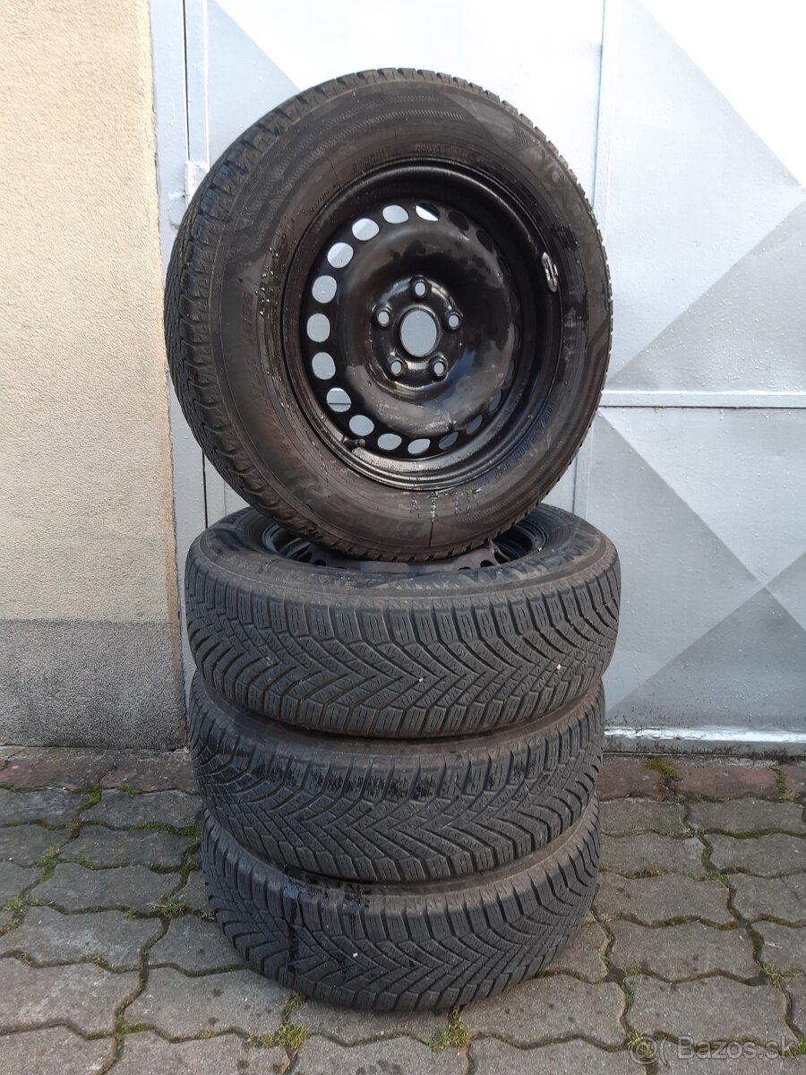 Zimné pneu 195/65 r15 + disky 5x112