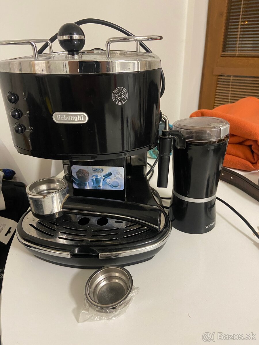 Predám pákový kávovar De’Longhi + mlynček