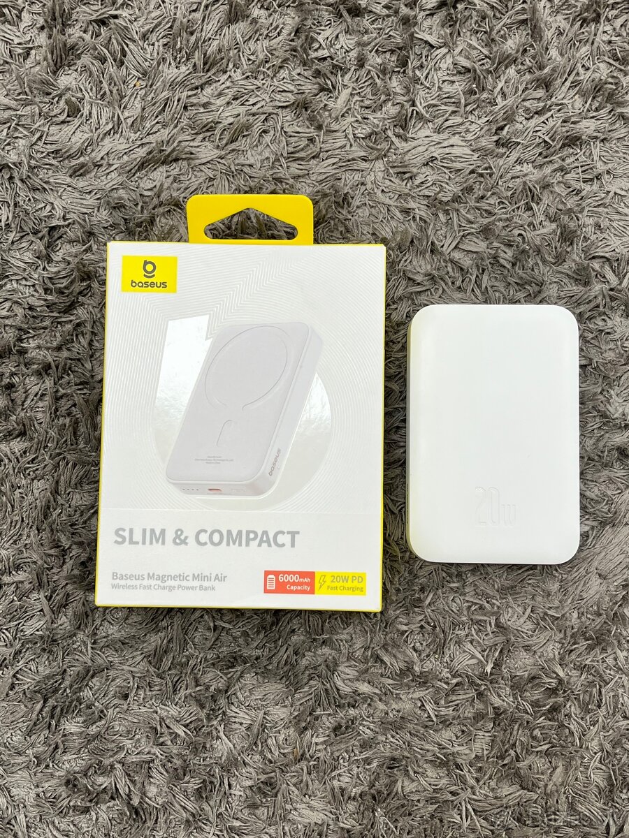 Baseus MagSafe Powerbank White (20W 6000 mAh)