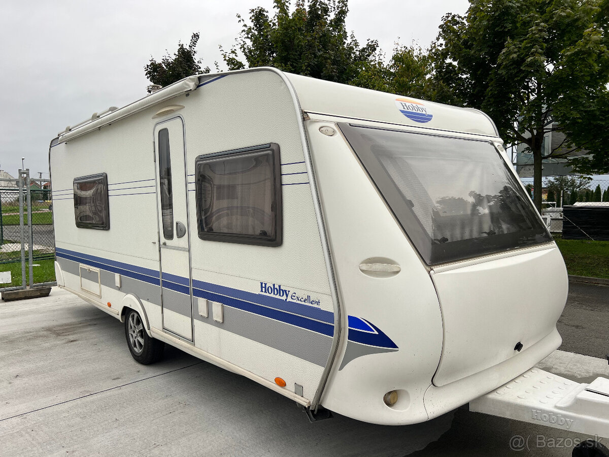 Karavan Hobby Excellent 540 WLU+Pojezd, Markýza