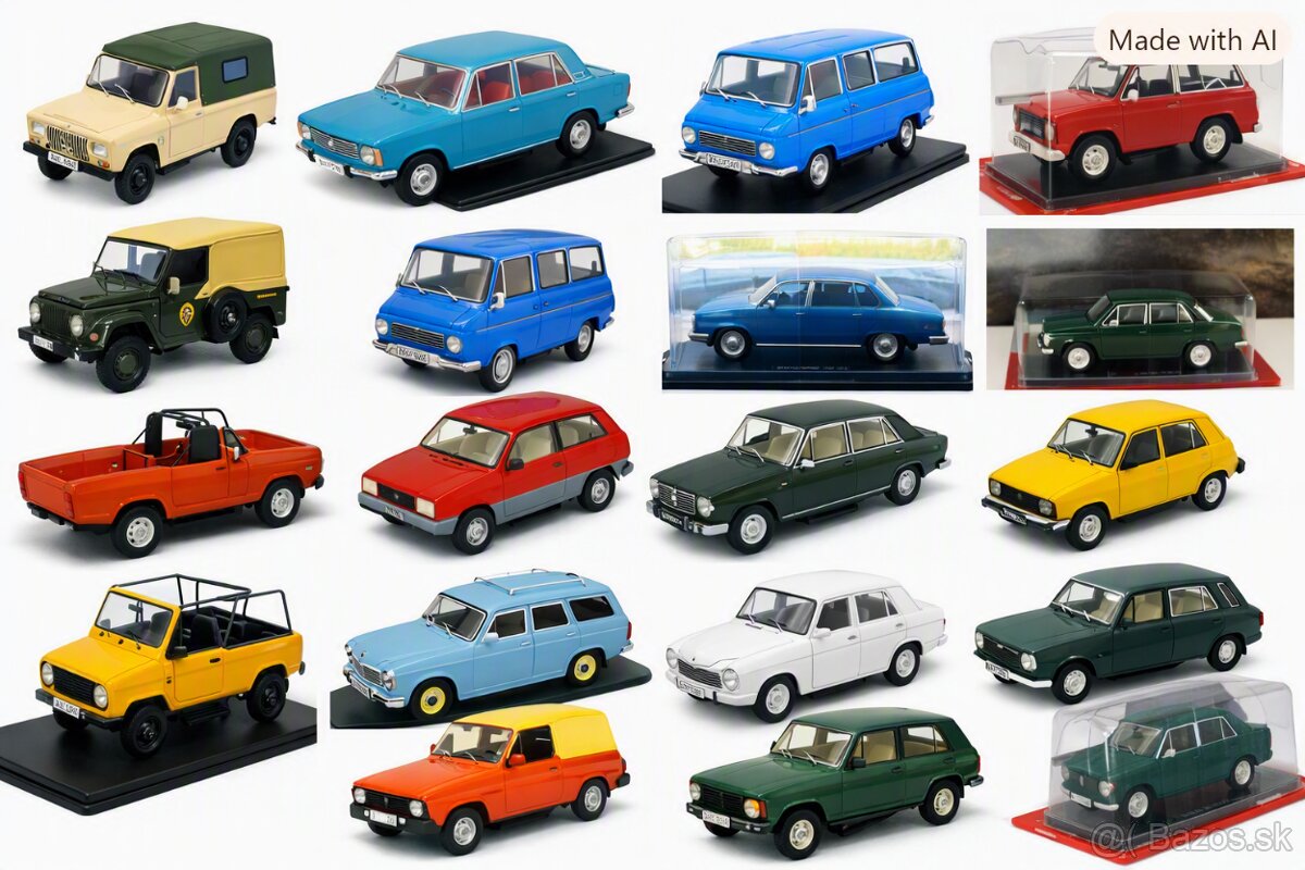 Modely aut 1:24