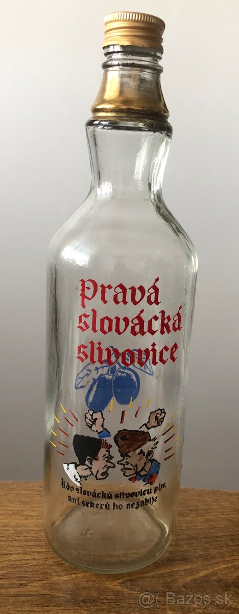 Maľovania fľaša na slivovicu