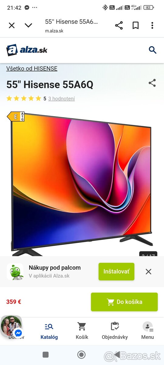 Tv na suciastki Smart 55 hisense