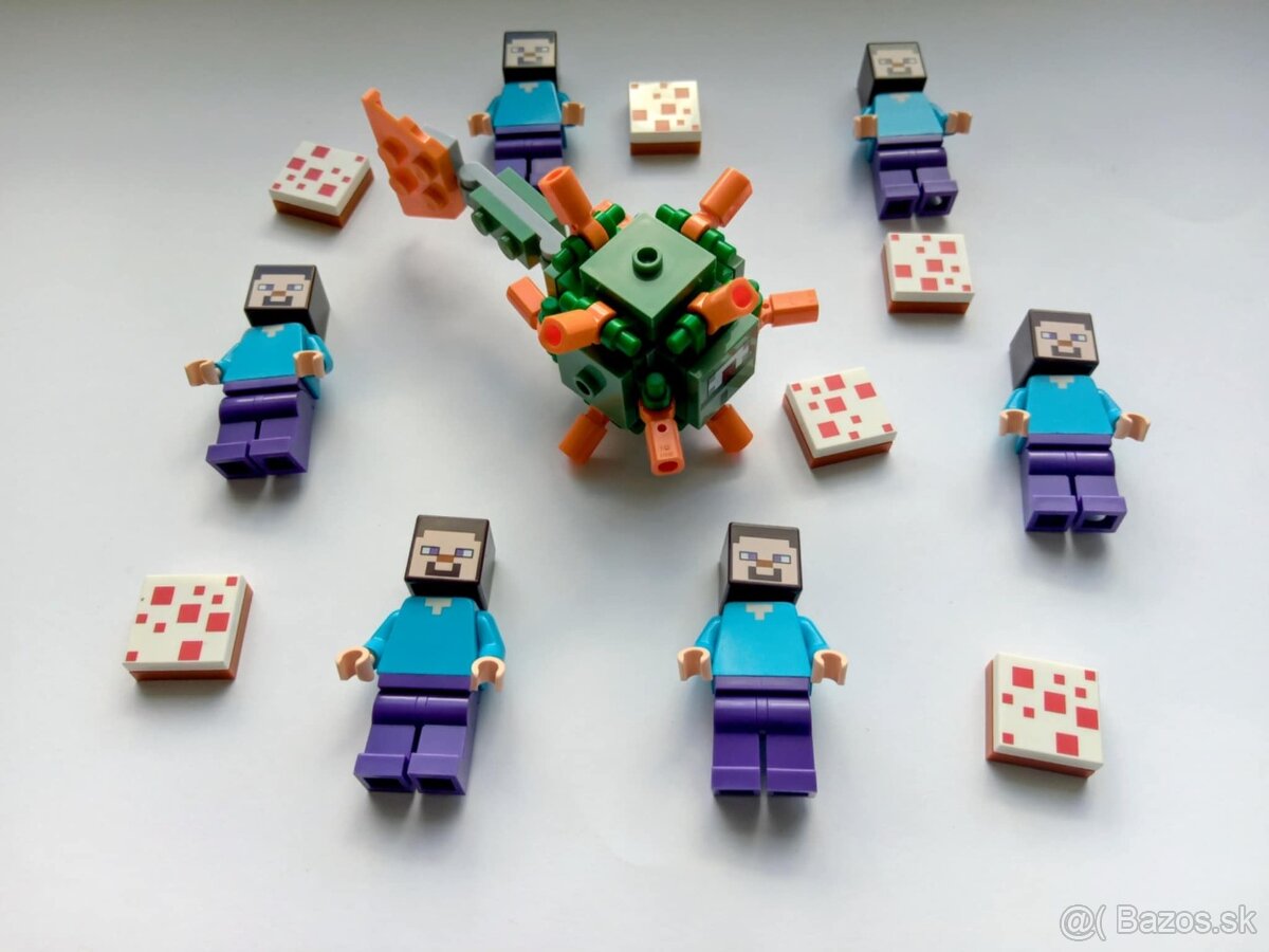 X1 Lego® Originál figúrky Minecraft,  Steve, Guardian (nové)