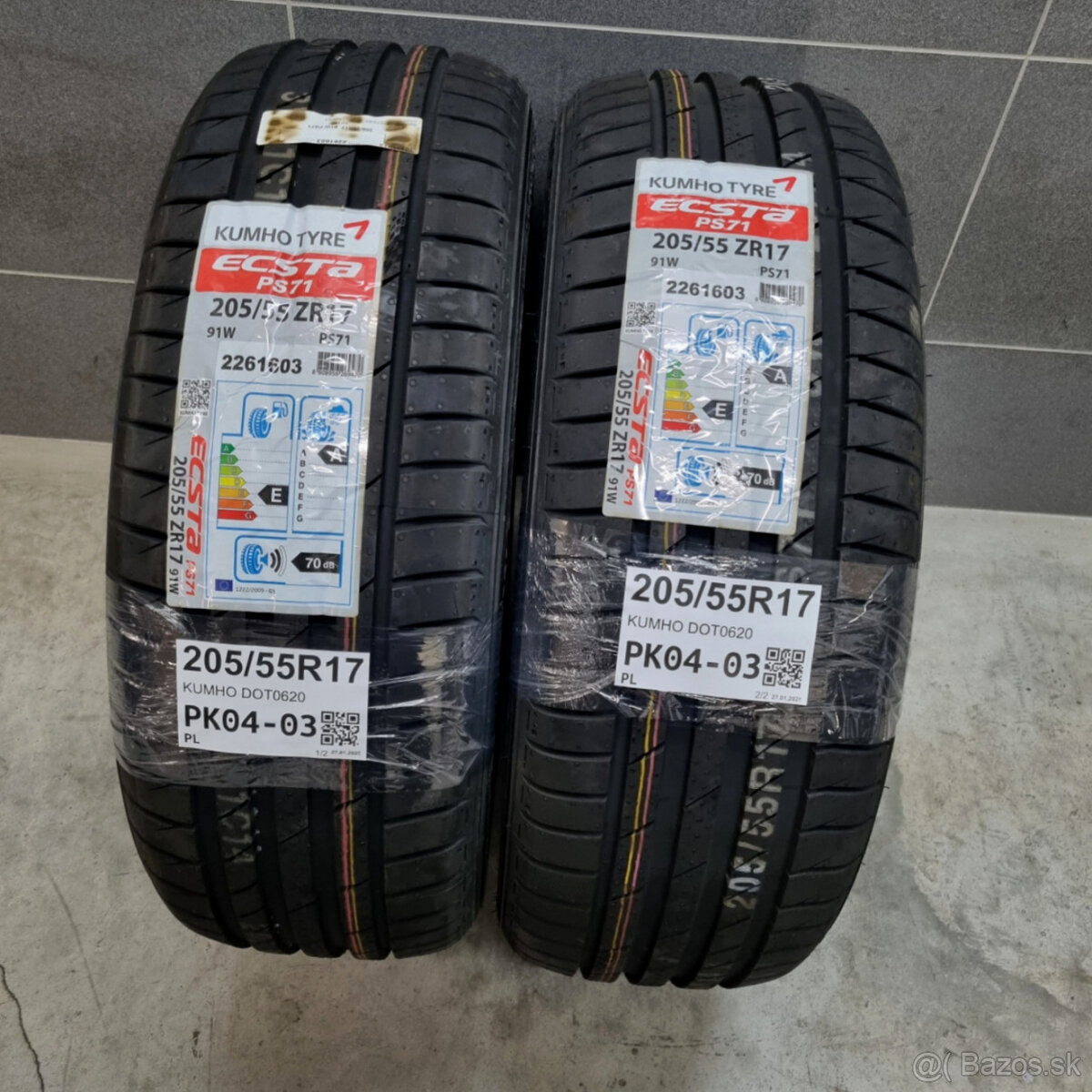 Letné pneumatiky 205/55 R17 KUMHO