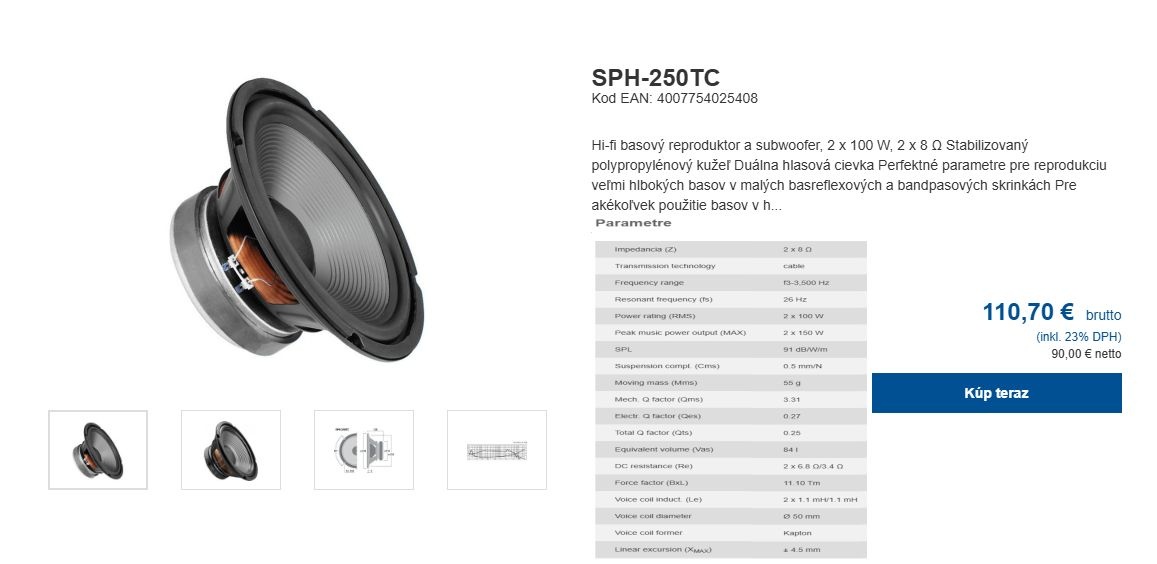 -- Predám basák subwoofer --