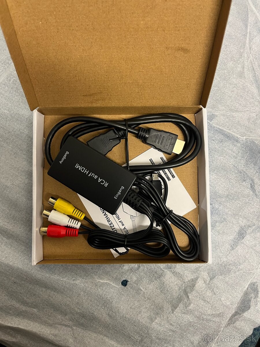 RCA na HDMI video konvertor, 1080p, nový