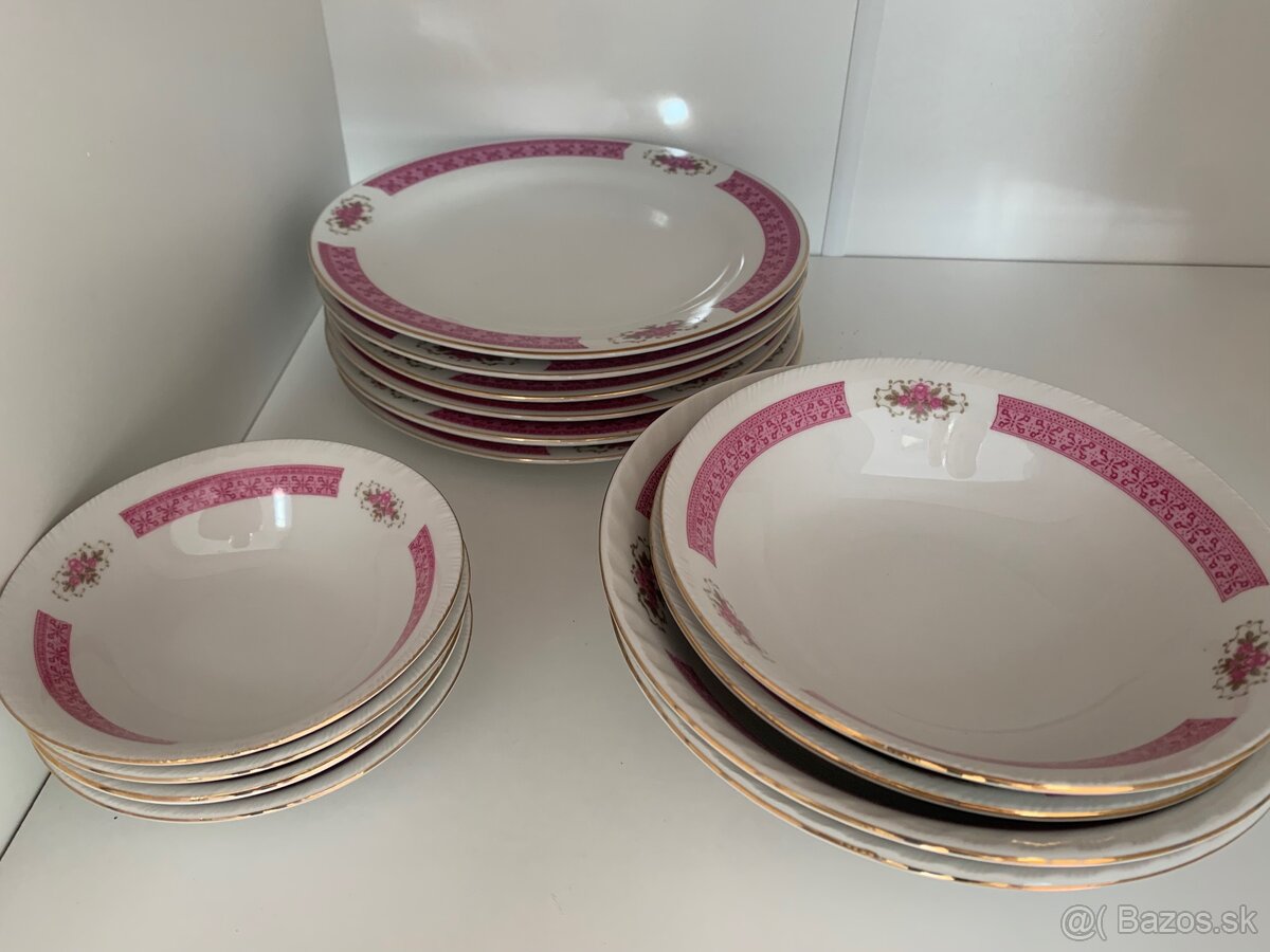 Porcelánové taniere a misky