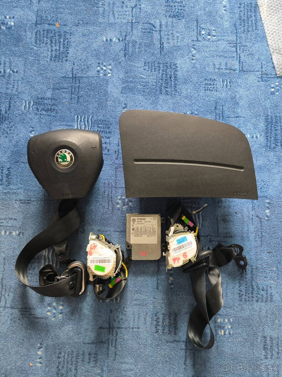 Sada airbag Škoda fabia 2 , 5J předfacelift