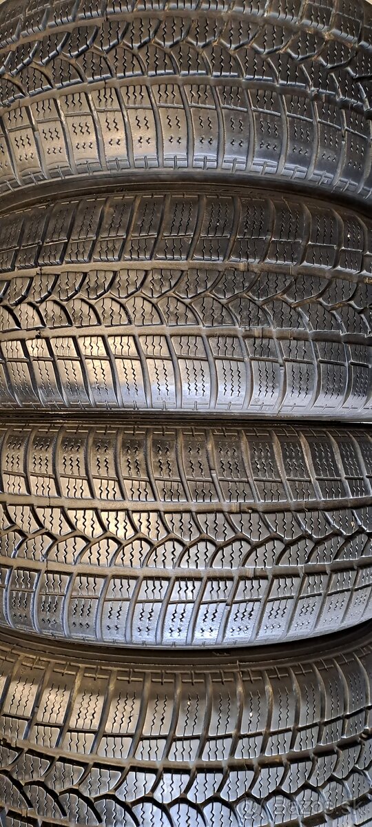 Predám 4ks jazdené zimné 195/55r15-85H Kormoran