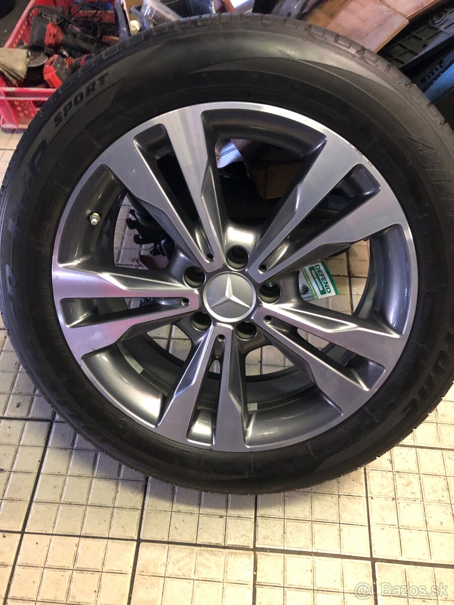 MERCEDES ORIGINAL 5X112 ALU DISKY 18 S PNEU BRIDGESTONE