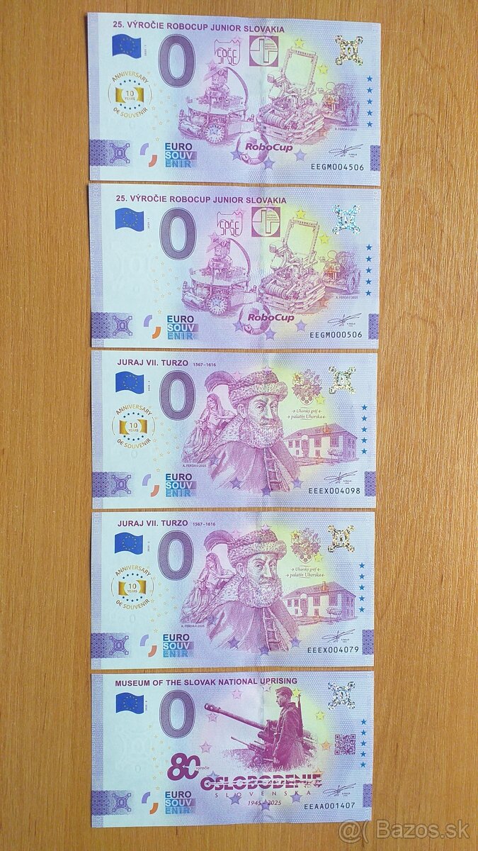 0 euro bankovka, 0 euro souvenir, 0€ bankovka 4