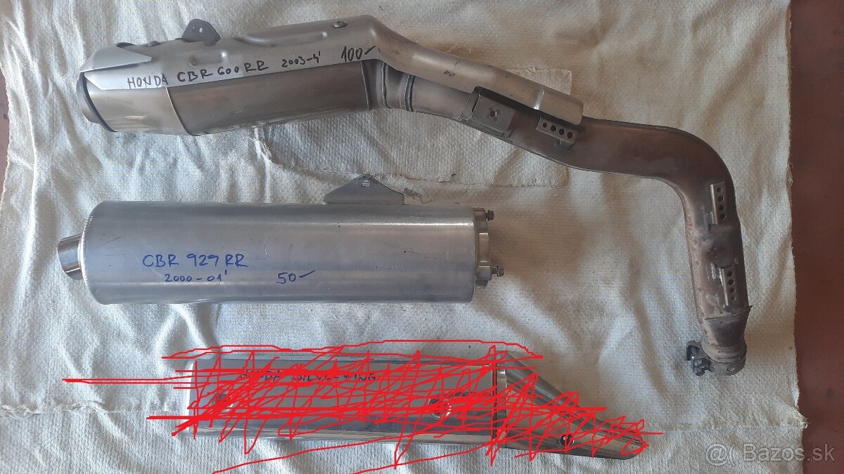 výfuk HONDA,KAWASAKI,SUZUKI