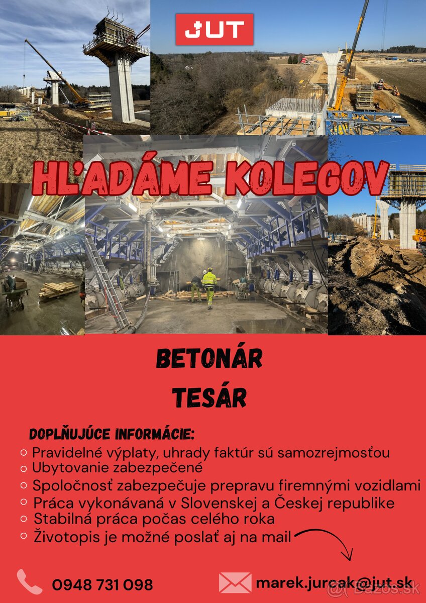 Betonár, tesár