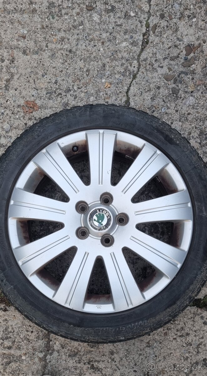 Hliníkové disky originál Škoda r17
