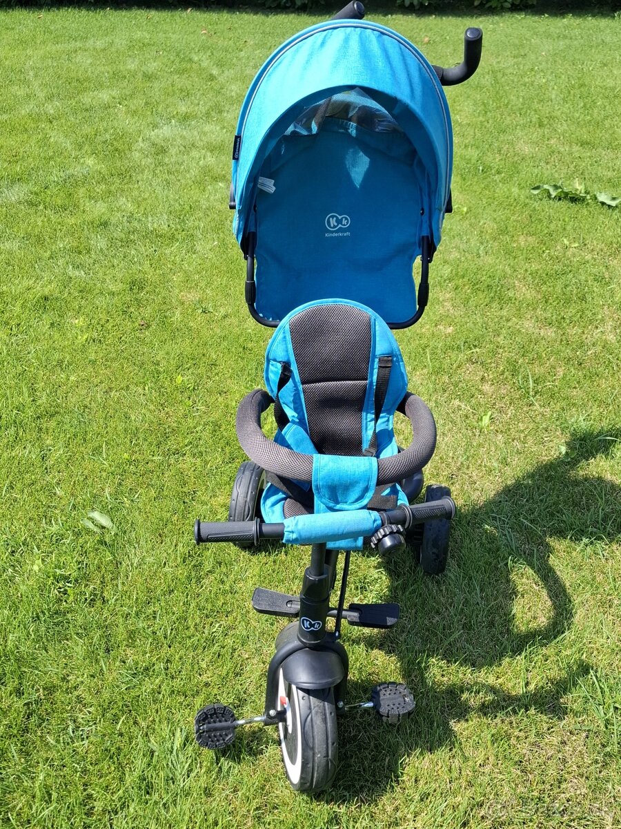 KINDERKRAFT - Detská trojkolka ASTON tyrkysová