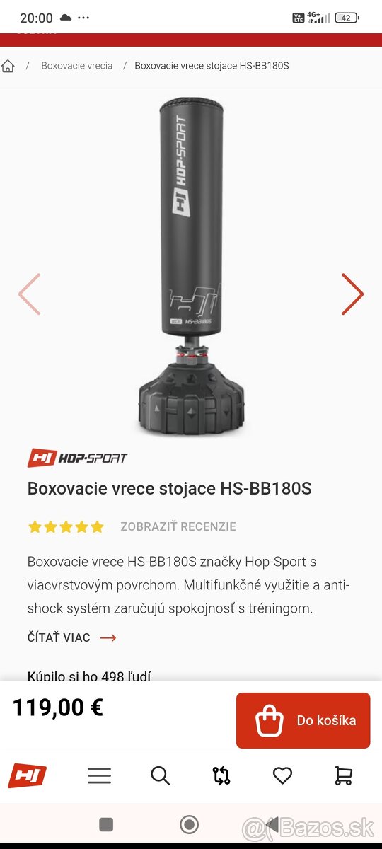 Boxovacie vrece stojace 1