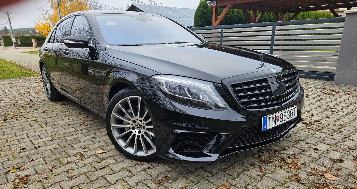Mercedes S Long 350d. AMG- black packet. DPH