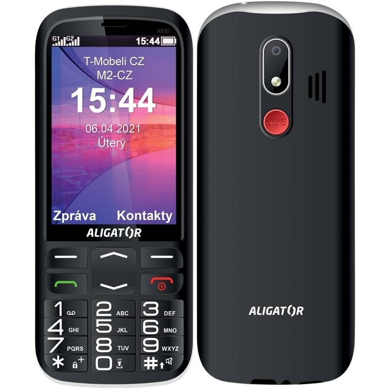 Mobilný telefón Aligator A830 Senior (A830B) čierny