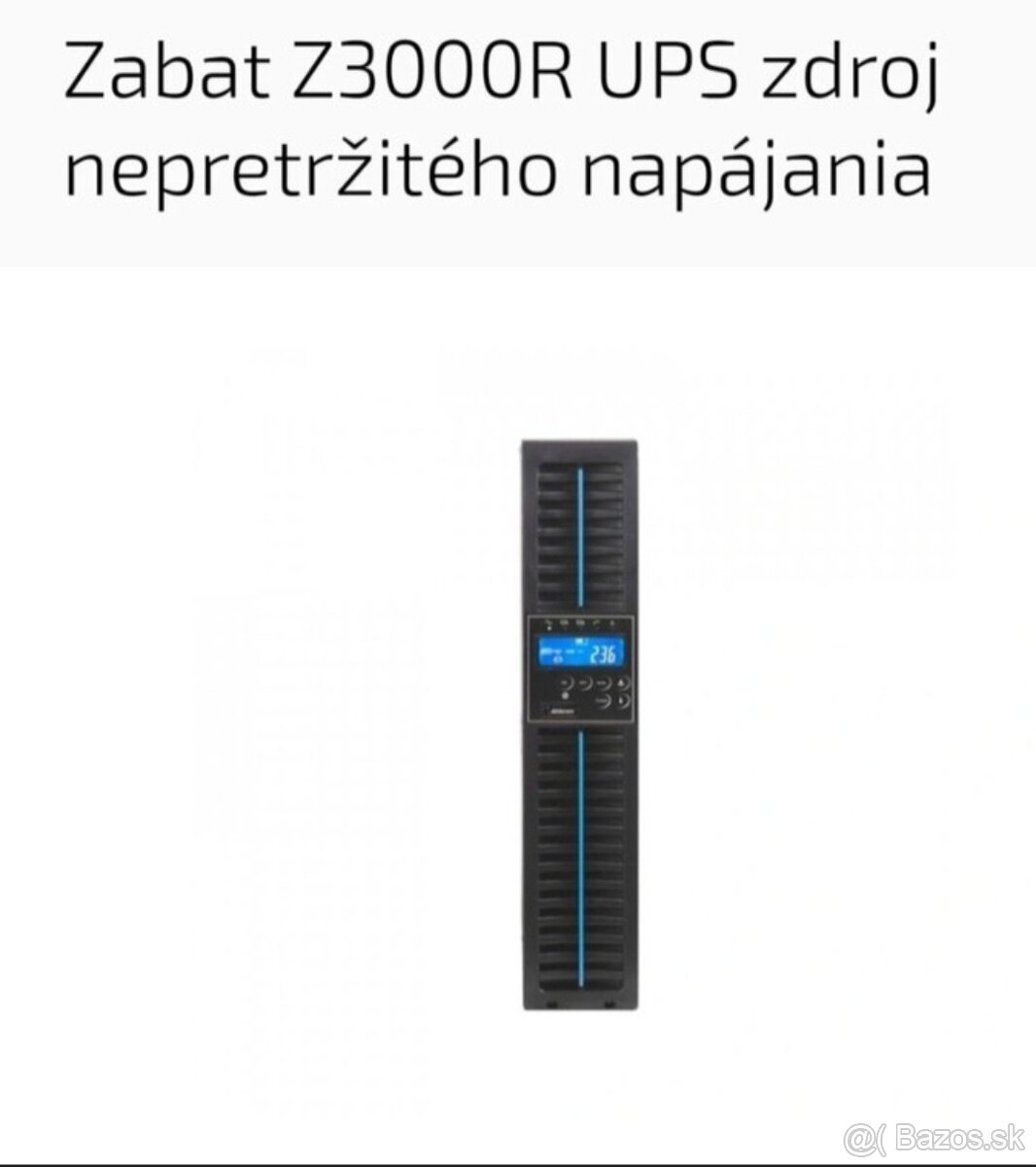 Predam nový zdroj napätia-Zabat Z3000R UPS